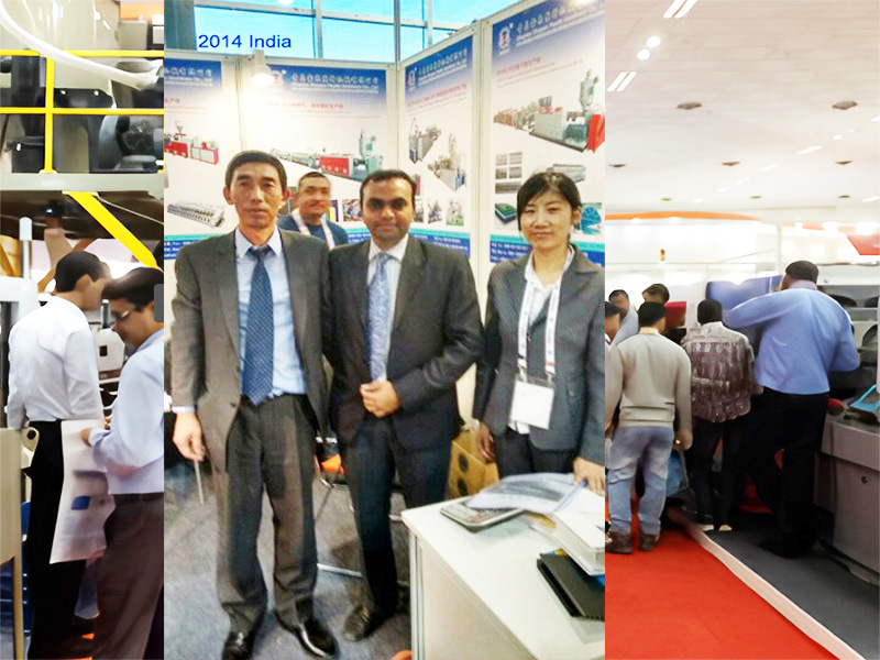 2014印度新德里國際橡塑工業(yè)展青島鑫泉塑料機(jī)械塑料機(jī)械有限公司亮相