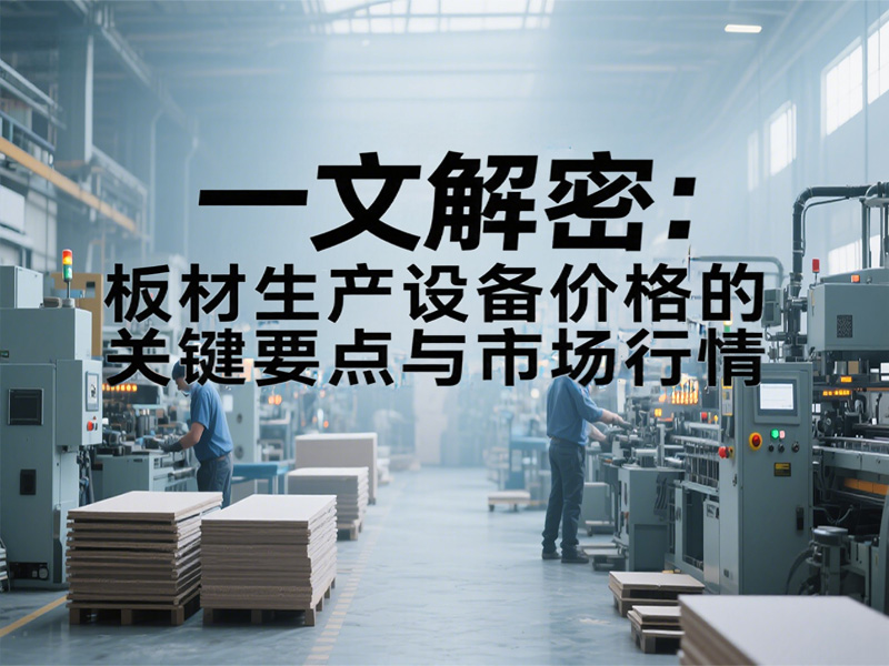 一文解密：板材生產(chǎn)設(shè)備價(jià)格的關(guān)鍵要點(diǎn)與市場(chǎng)行情