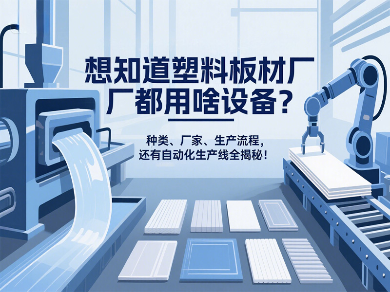 想知道塑料板材廠都用啥設備？種類、廠家、生產流程，還有自動化生產線全揭秘！