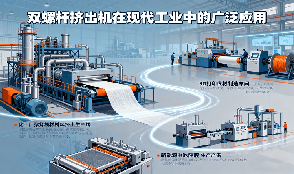 雙螺桿擠出機(jī)在現(xiàn)代工業(yè)中的廣泛應(yīng)用！