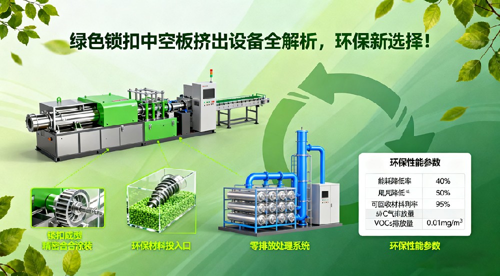 綠色鎖扣中空板擠出設(shè)備全解析，環(huán)保新選擇！